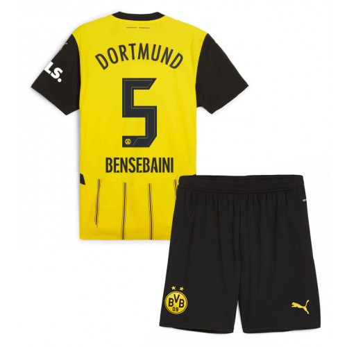 Borussia Dortmund Ramy Bensebaini #5 Domaci Dres za djecu 2024-25 Kratak Rukav (+ Kratke hlače)